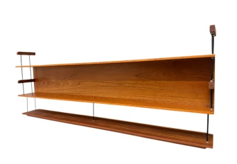 Mid-Century Modern Wall Mounted Shelf by Walter Wirtz for Wilhelm Renz, 1960s